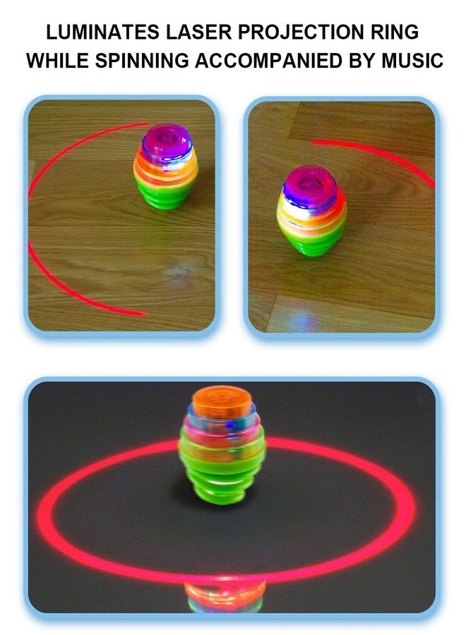 في جراسب لعبة VGRASSP الدوارة بضوء الليزر للأطفال والكبار - لعبة رائعة بإضاءة ليزر LED وموسيقى ديناميكية - استرجع ذكريات طفولتك - اللون كما هو موضح في الصورة - Image 5